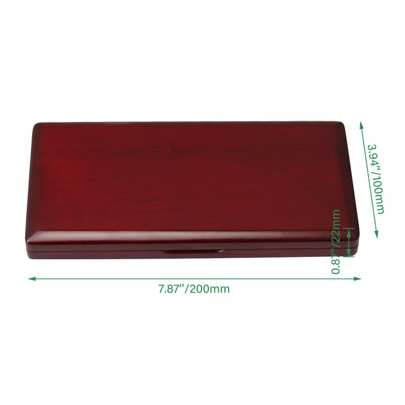 Mxfans Elegant Handmade Wooden Bassoon Reed Box for 9 Reeds Red Wood Color - Image 5
